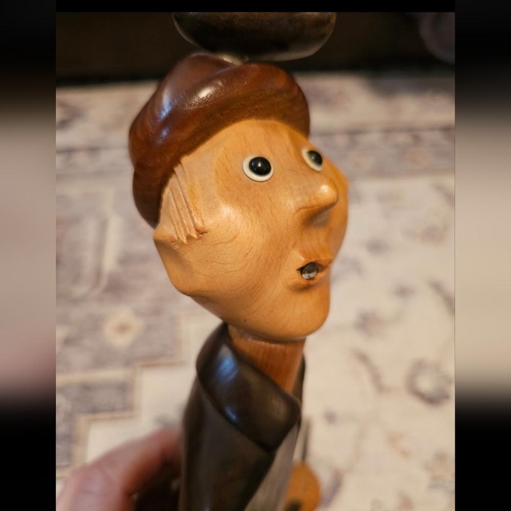 Vintage Romer Italian Wood Carved Duck Hunter Figurine - Picture 5 of 5